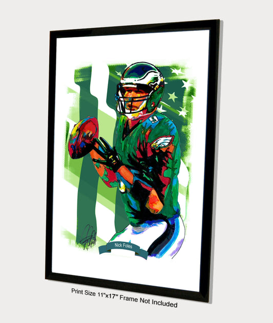 Nick Foles Philadelphia Eagles Football Poster Print Wall Art 11x17