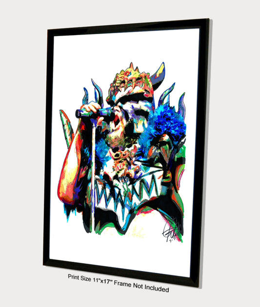 Blothar GWAR Thrash Metal Rock Print Poster Wall Art 11x17