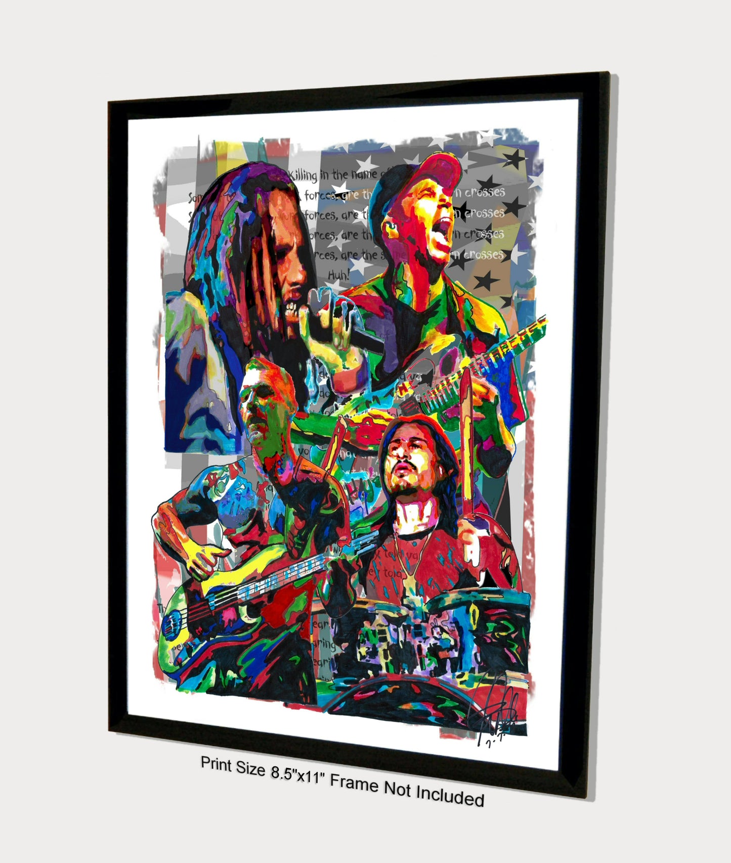 Rage Against the Machine RATM Metal Rock Music Poster Print Wall Art 8.5x11