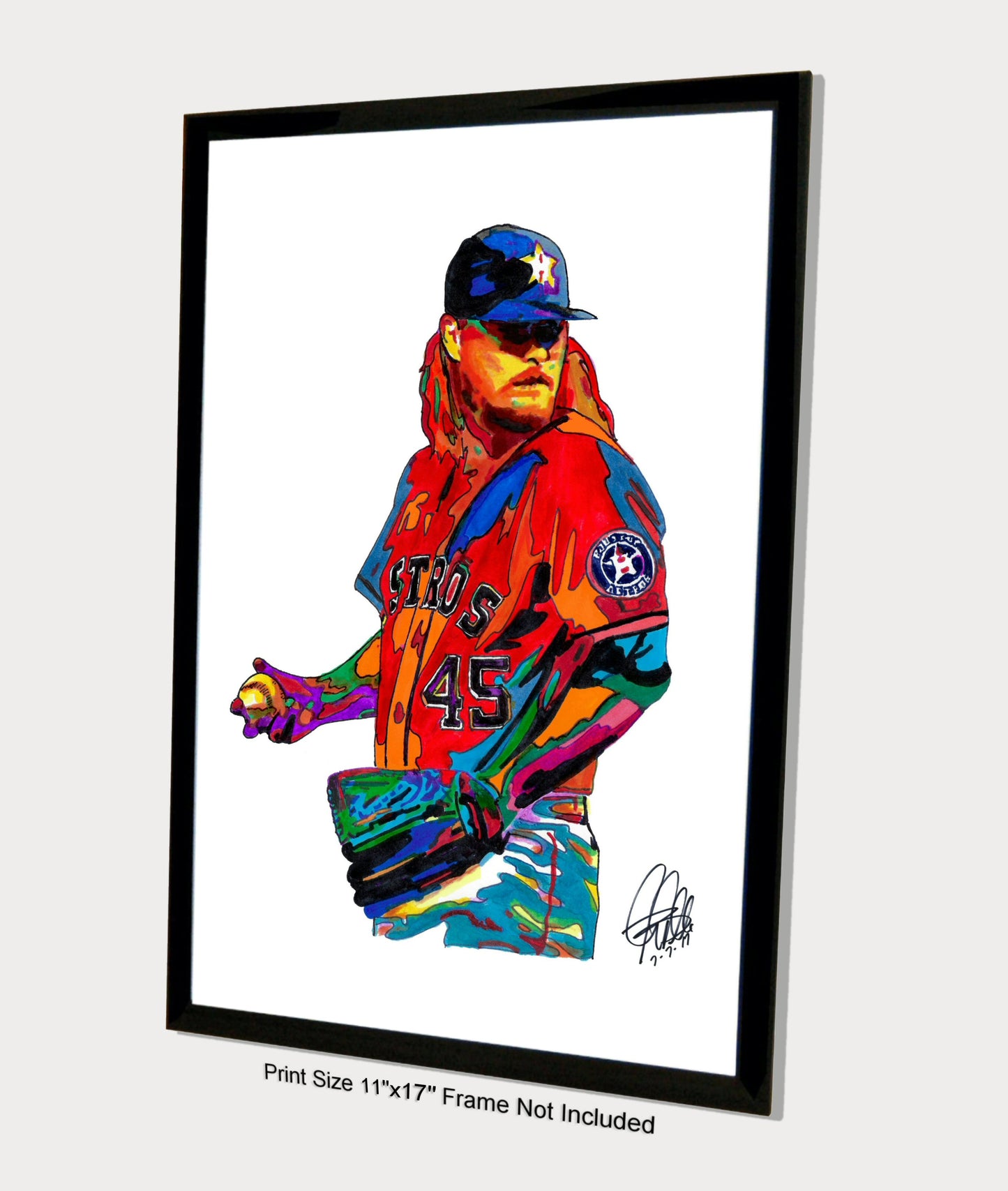 Ryne Stanek Houston Astros Pitcher Baseball Sports Print Poster Wall Art 11x17