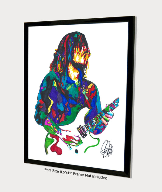 Tim Mahoney 311 Guitar Rap Rock Funk Music Print Poster Wall Art 8.5x11