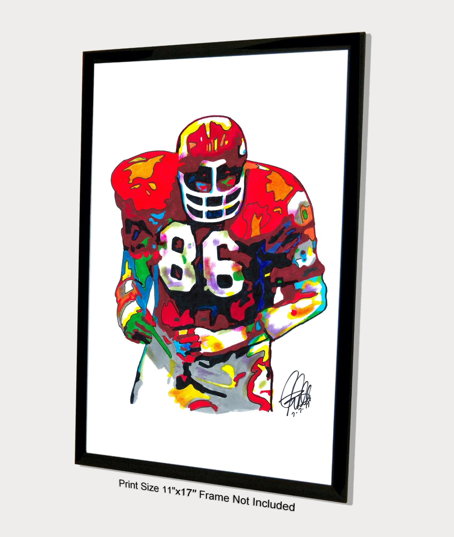 Buck Buchanan Kansas City Chiefs Football Sports Poster Print Wall Art 11x17