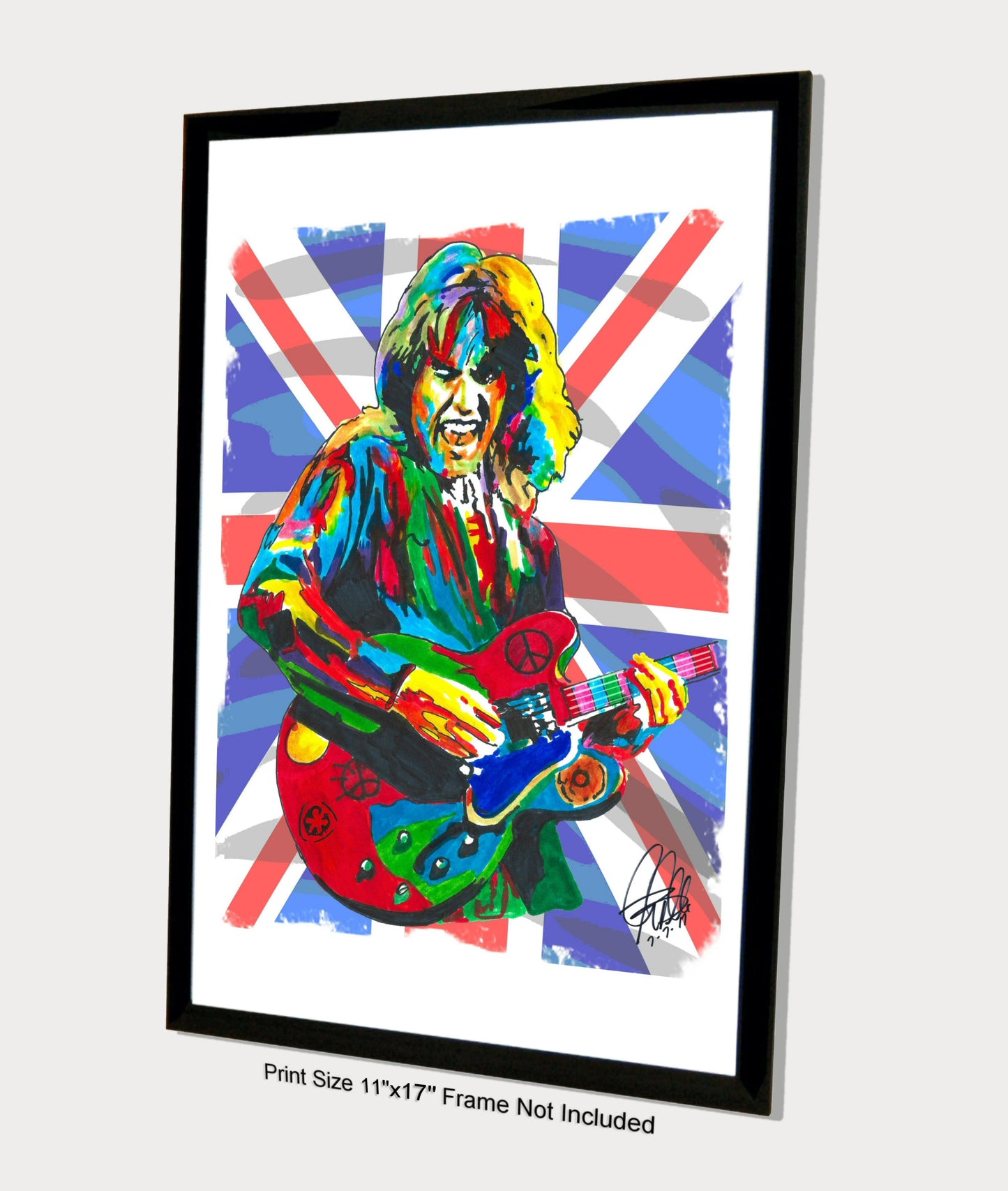 Alvin Lee Ten Years After Guitar Blues Rock Music Poster Print Wall Art 11x17