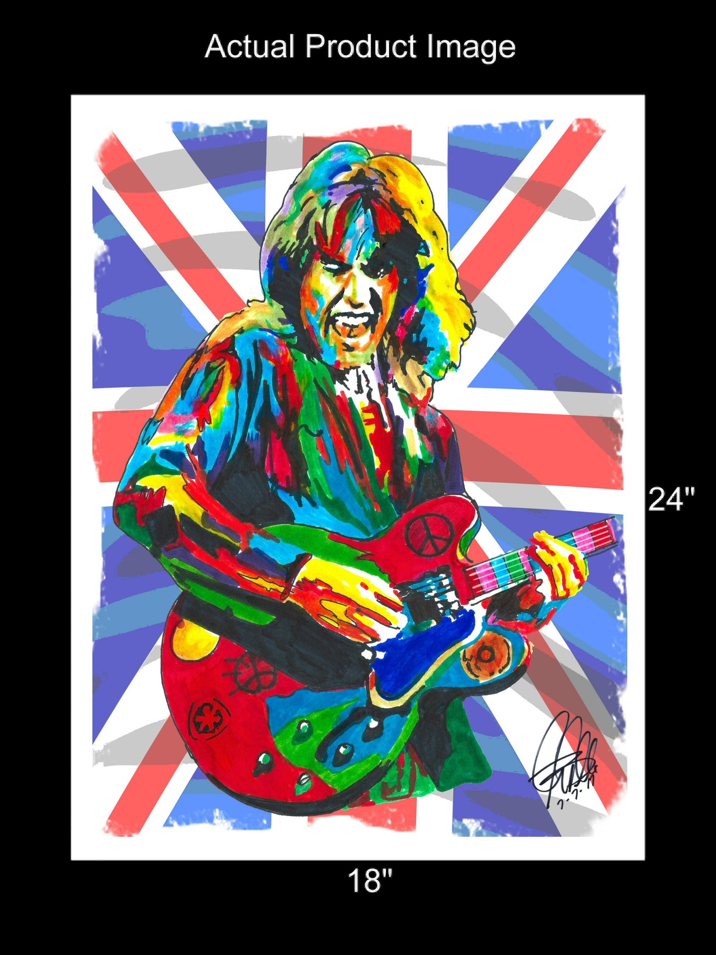 Alvin Lee Ten Years After Guitar Blues Rock Music Poster Print Wall Art 18x24