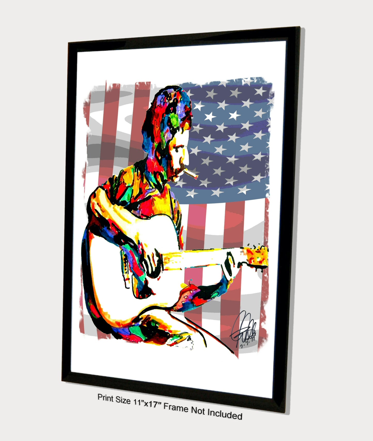 Jim Croce Guitar Folk Rock Music Poster Print Wall Art 11x17