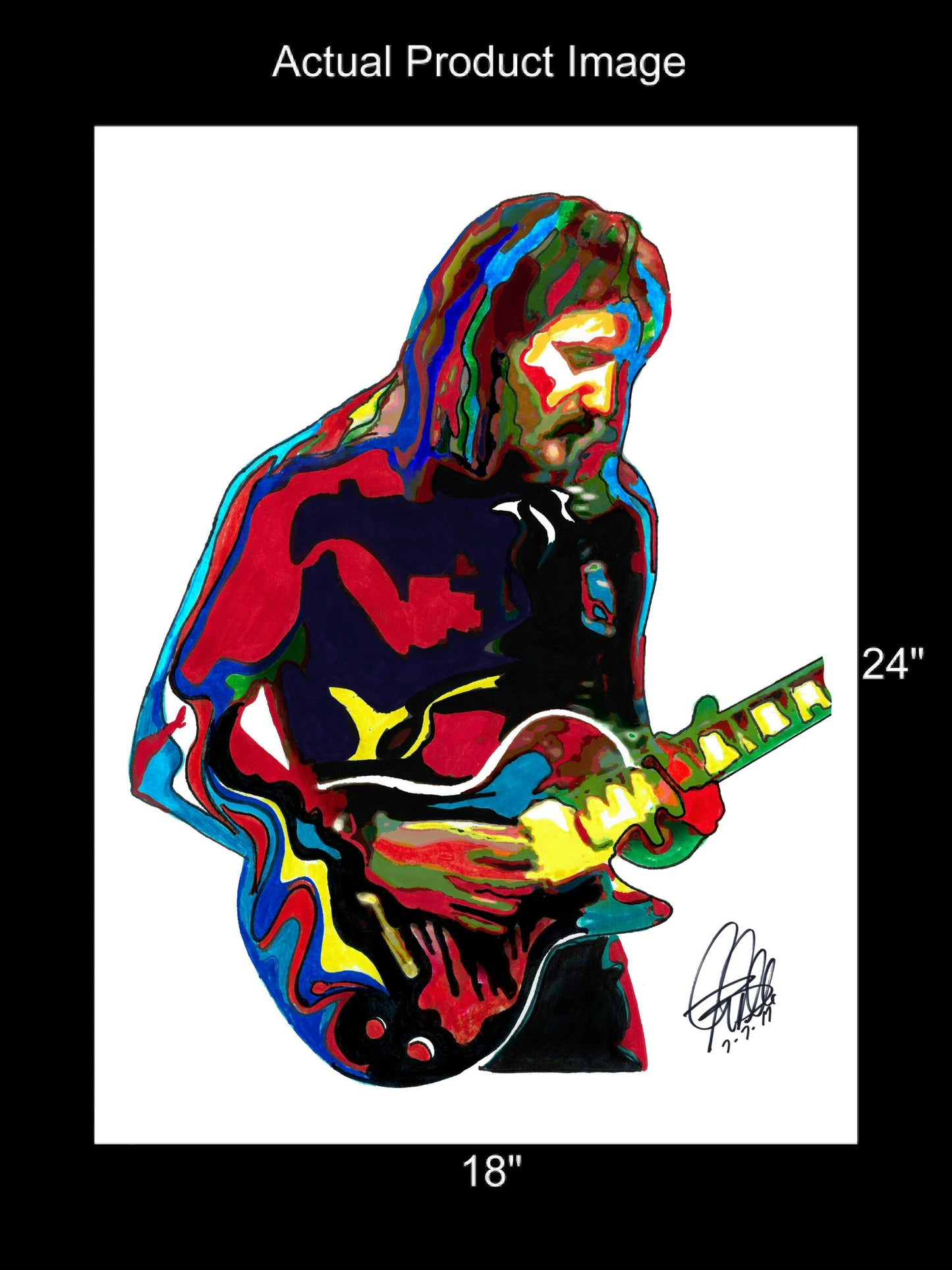 Jan Akkerman Focus Guitar Rock Music Poster Print Wall Art 18x24