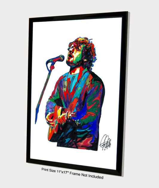 Ed Sheeran Singer Rock Music Poster Print Wall Art 11x17