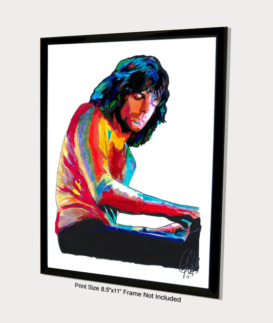 Richard Wright Pink Floyd Keyboards Rock Music Poster Print Wall Art 8.5x11