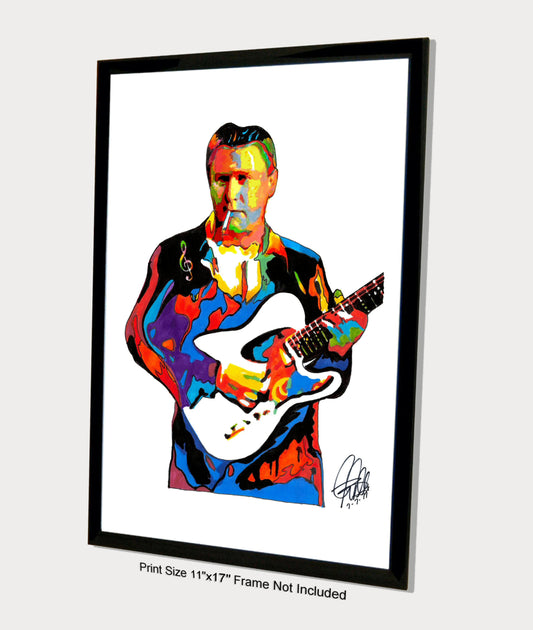 Danny Gatton Guitar Rockabilly Jazz Music Poster Print Wall Art 11x17