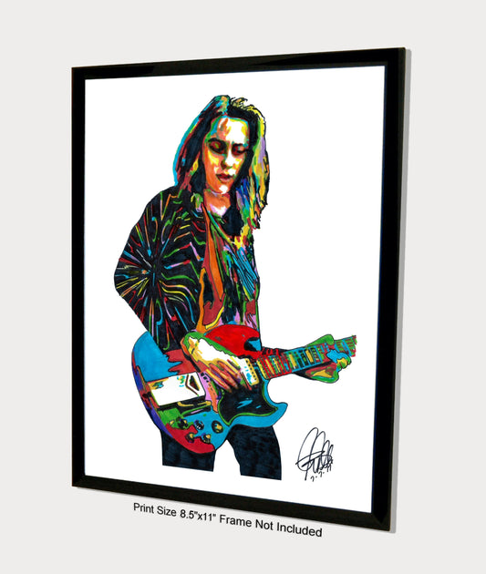 Jake Kiszka Greta Van Fleet Guitar Rock Music Poster Print Wall Art 8.5x11