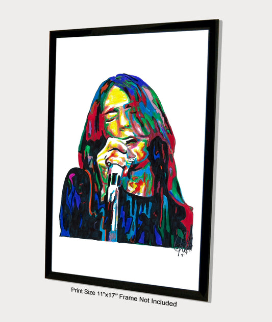 Chris Robinson The Black Crowes Singer Rock Music Poster Print Wall Art 11x17