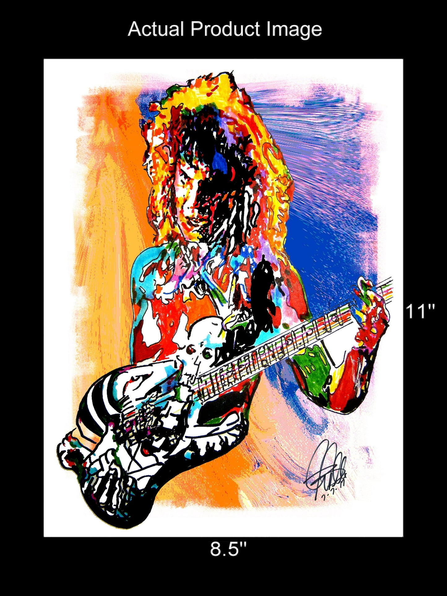 George Lynch Dokken Guitar Hard Rock Music Print Poster Wall Art 8.5x11