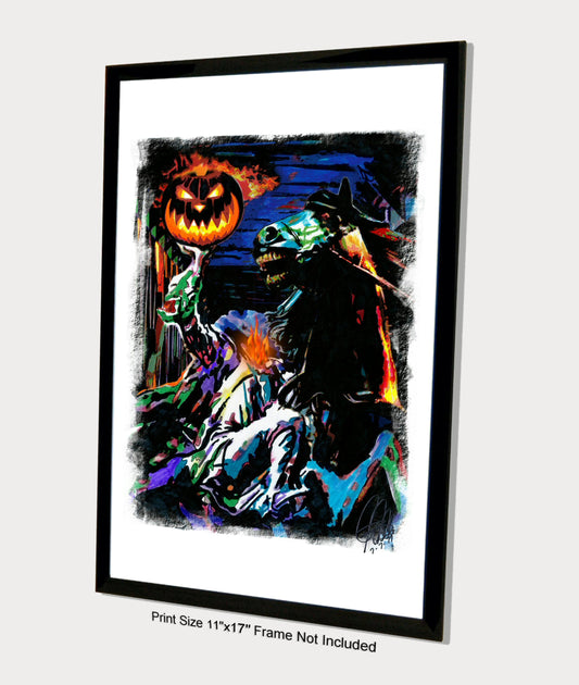 Headless Horseman Legend of Sleepy Hollow Halloween Print Poster Wall Art 11x17