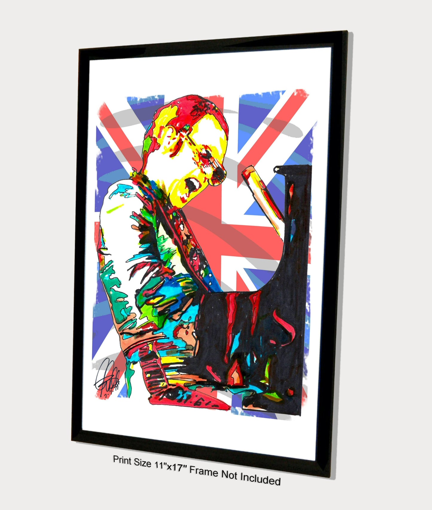 Elton John Singer Piano Pop Rock Music Poster Print Wall Art 11x17