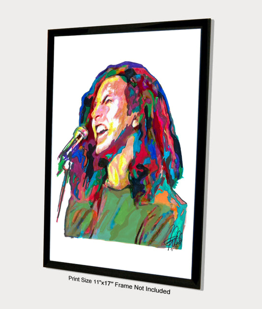 Eddie Vedder Pearl Jam Rock Music Poster Print Wall Art 11x17