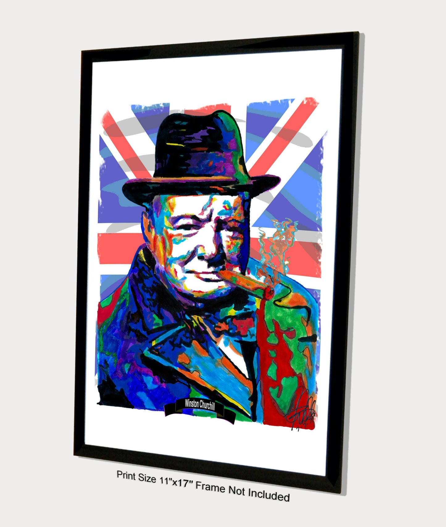 Winston Churchill Prime Minister Poster Print Wall Art 11x17