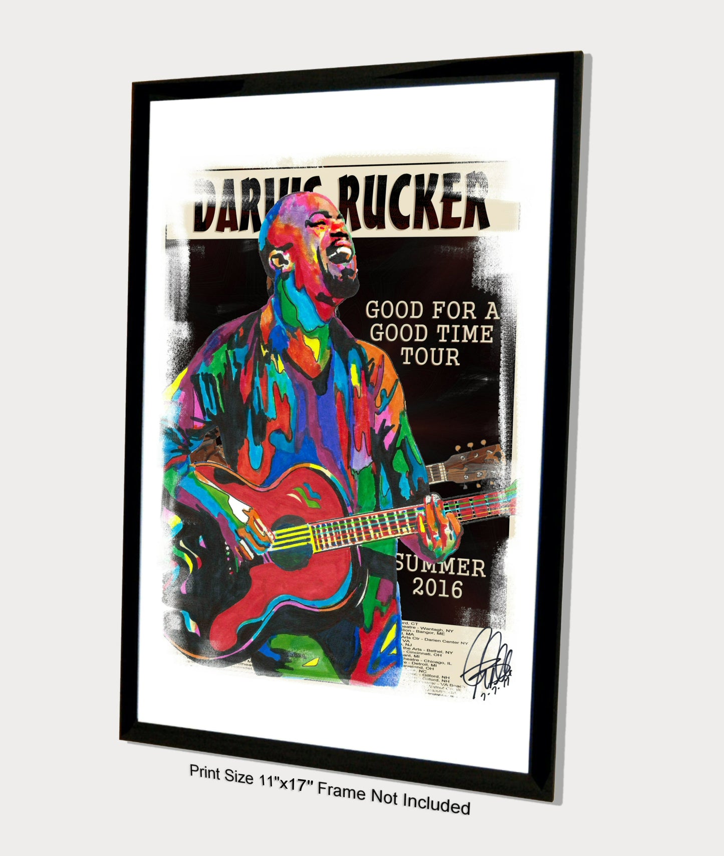 Darius Rucker Hootie & the Blowfish Rock Music Poster Print Wall Art 11x17