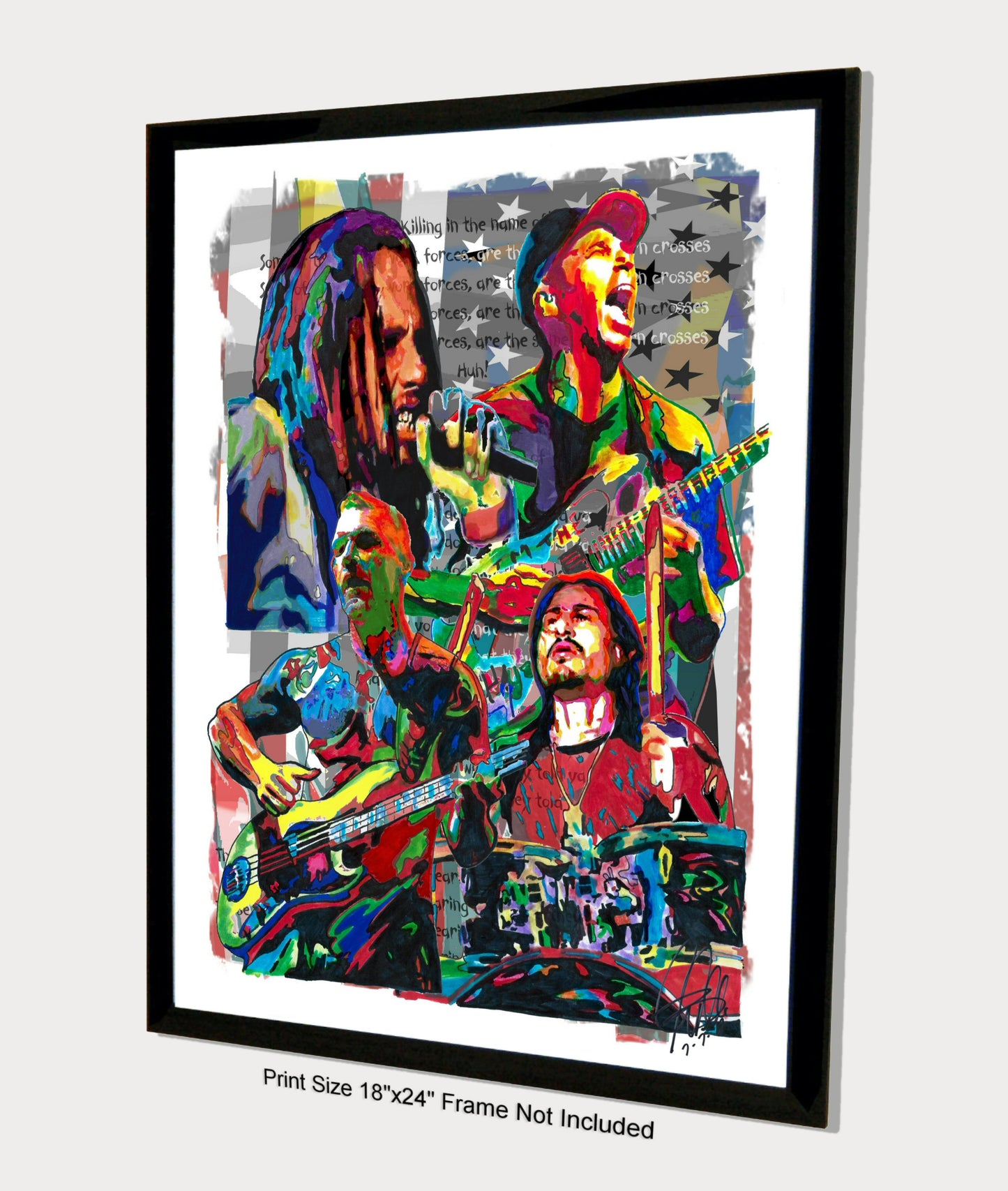 Rage Against the Machine RATM Metal Rock Music Poster Print Wall Art 18x24