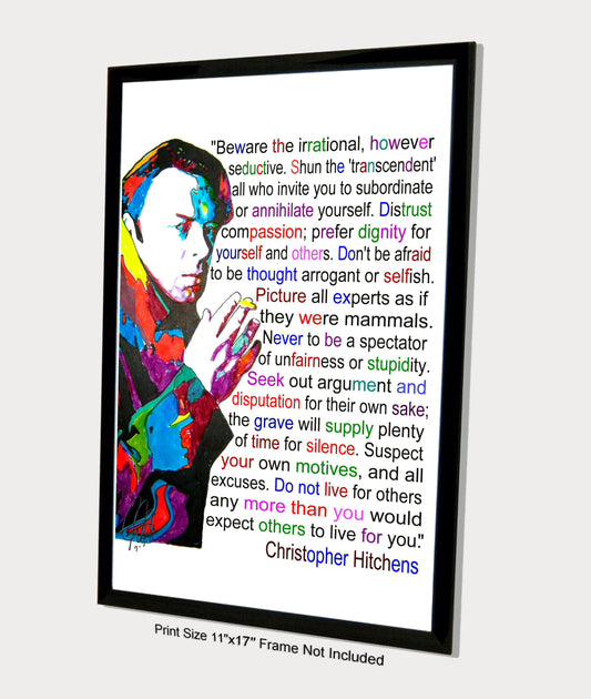 Christopher Hitchens Author Journalist Vanity Fair Poster Print 11x17