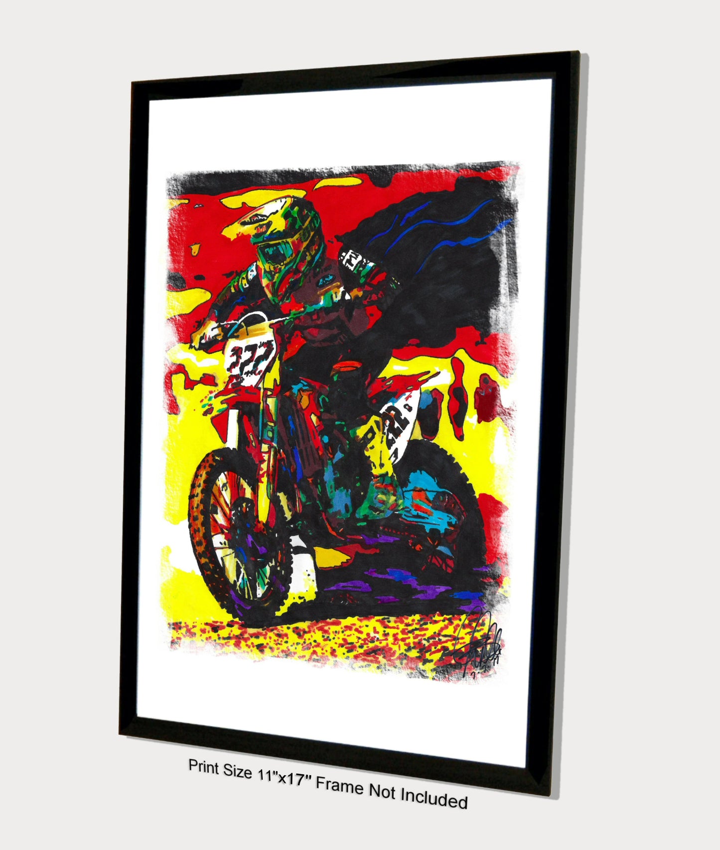 Tony Cairoli Motocross Freestyle Dirt Bike Poster Print Wall Art 11x17