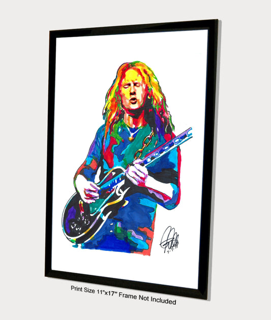 Jerry Cantrell Alice in Chains Guitar Rock Music Print Poster Wall Art 11x17