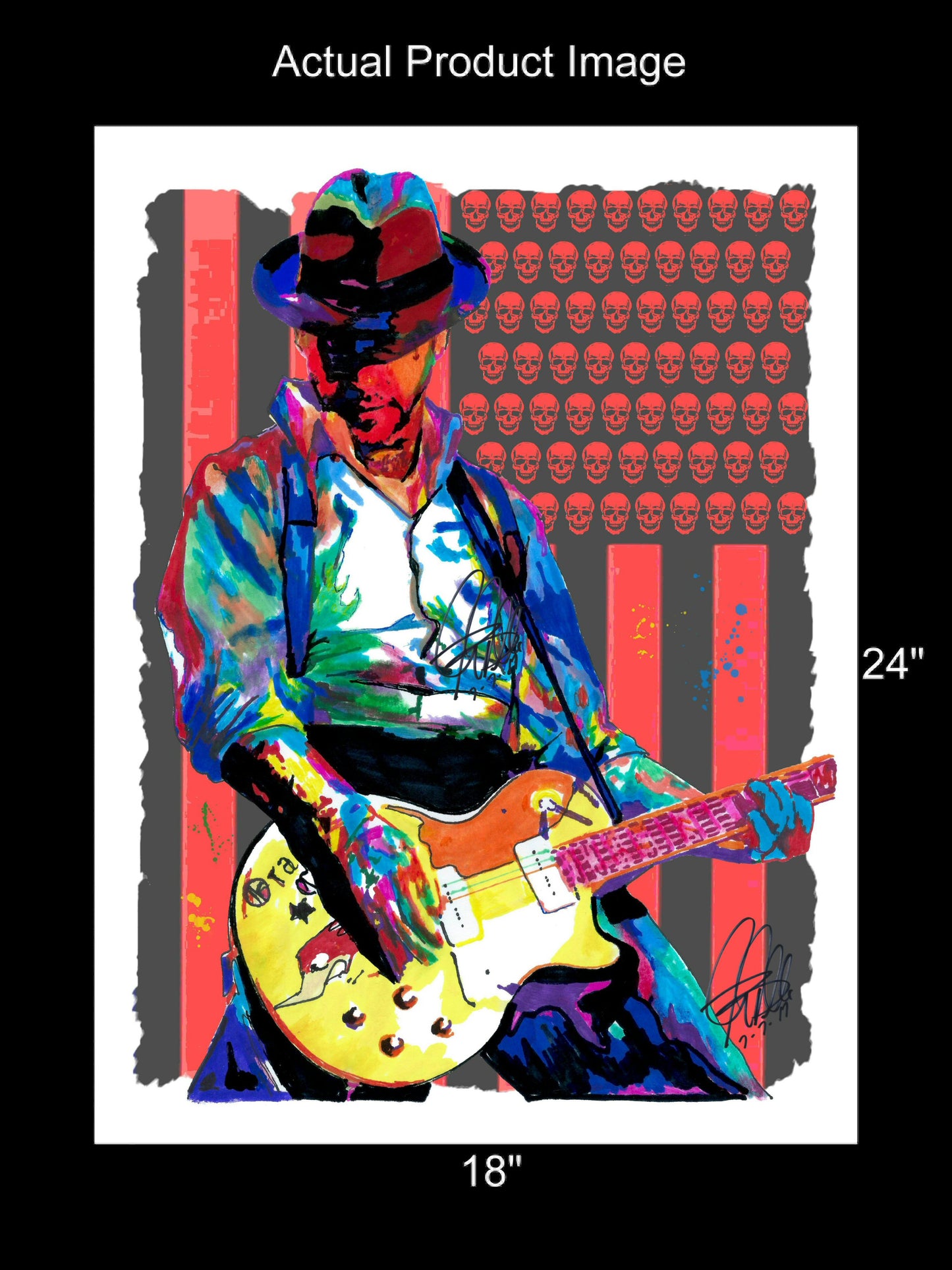 Mike Ness Social Distortion Singer Guitar Music Poster Print Wall Art 18x24