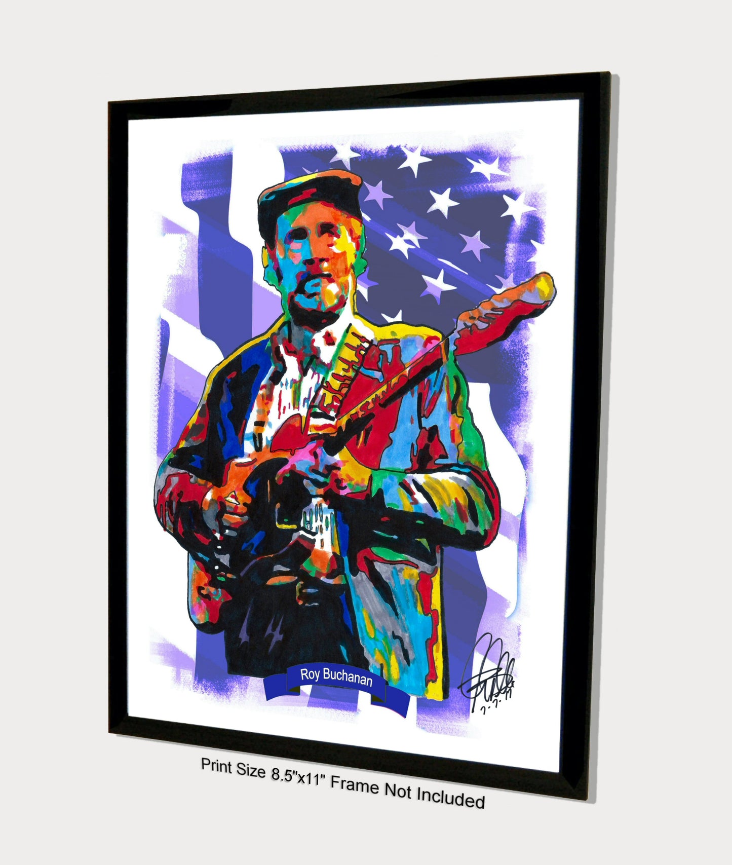 Roy Buchanan Singer Guitar Blues Rock Music Poster Print Wall Art 8.5x11