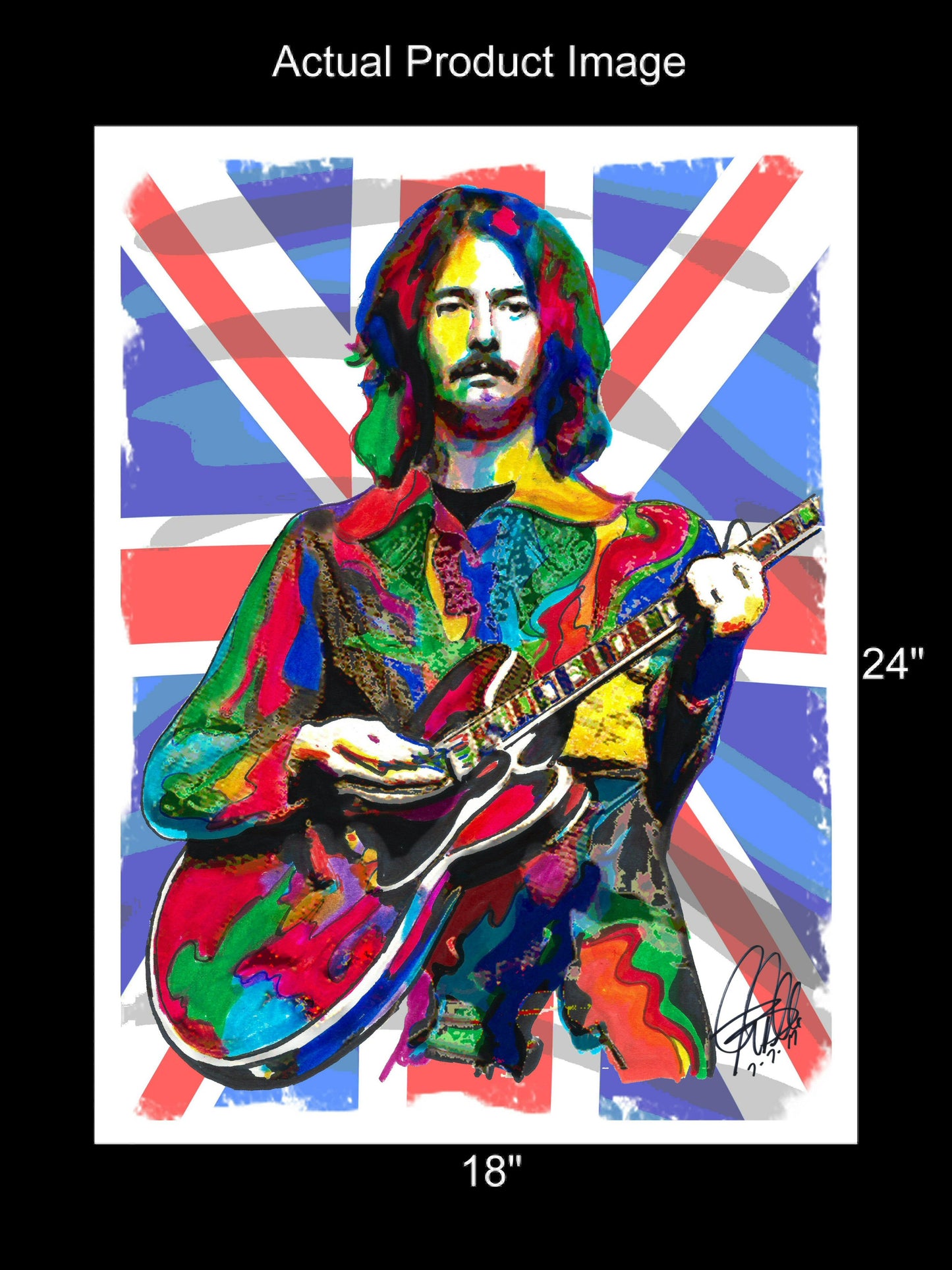 Eric Clapton Cream Blues Rock Guitar Music Poster Print Wall Art 18x24