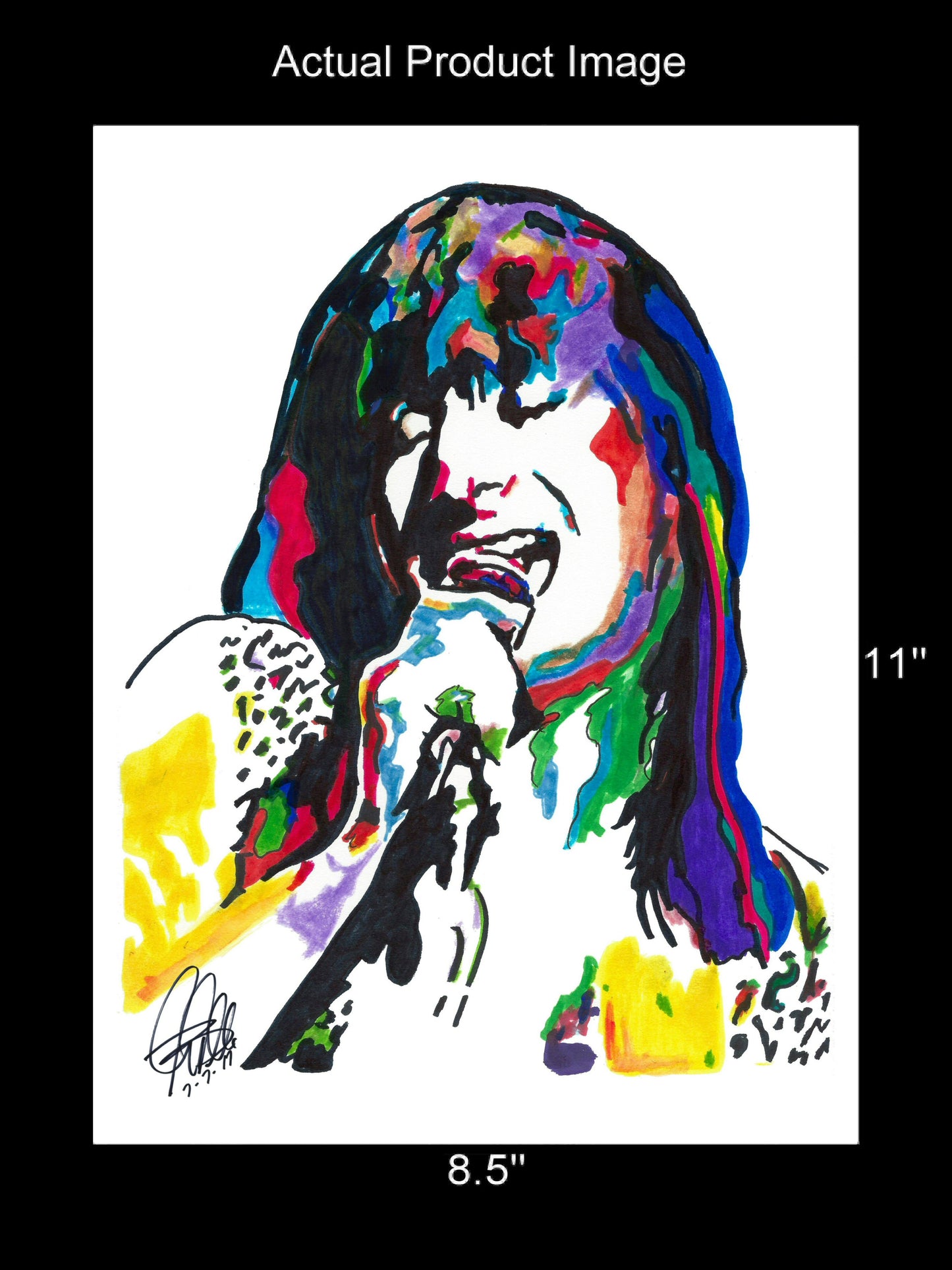 Steve Perry Journey Singer Rock Music Poster Print Art 8.5x11