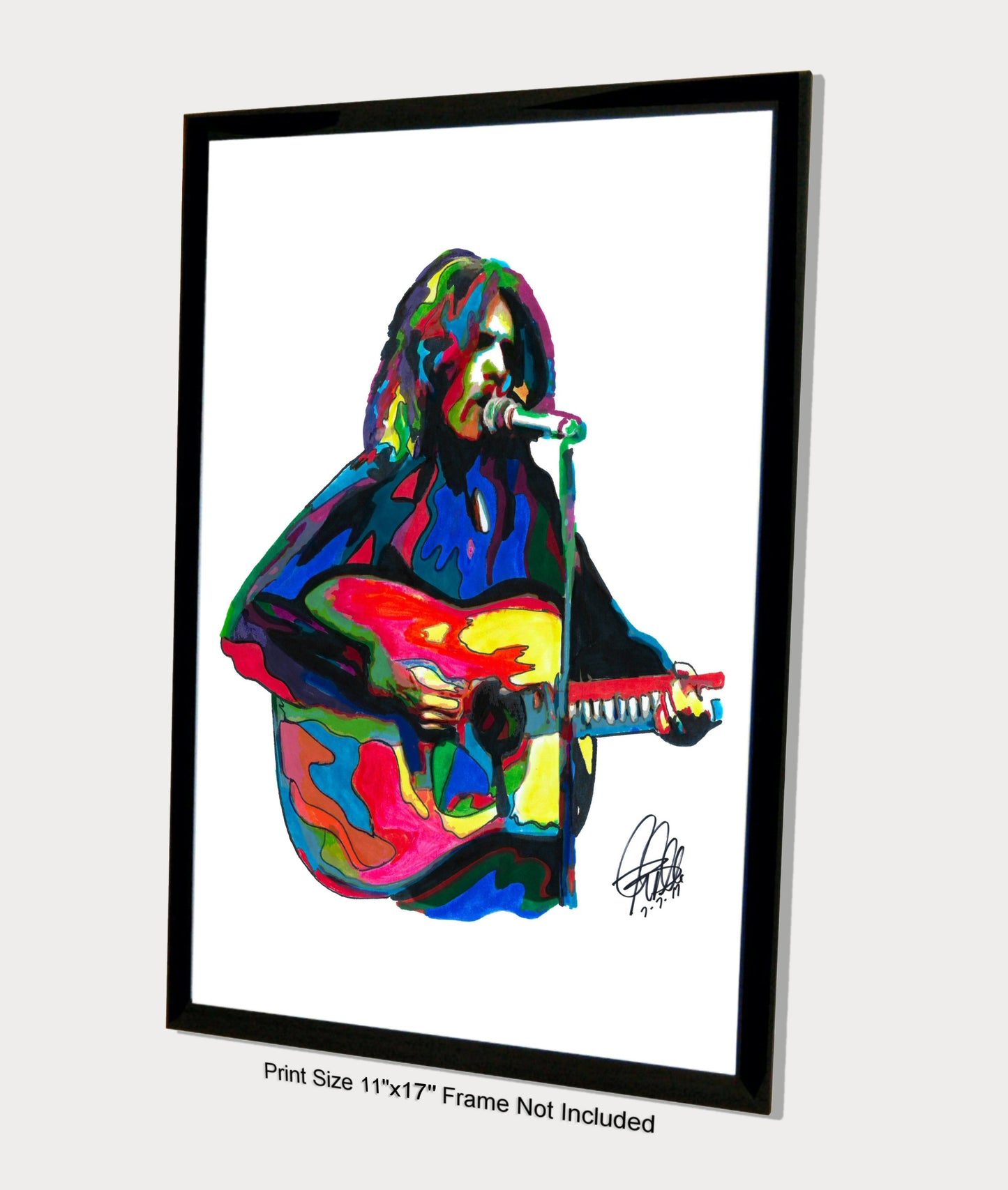 Glenn Frey Eagles Singer Guitar Rock Music Poster Print Wall Art 11x17