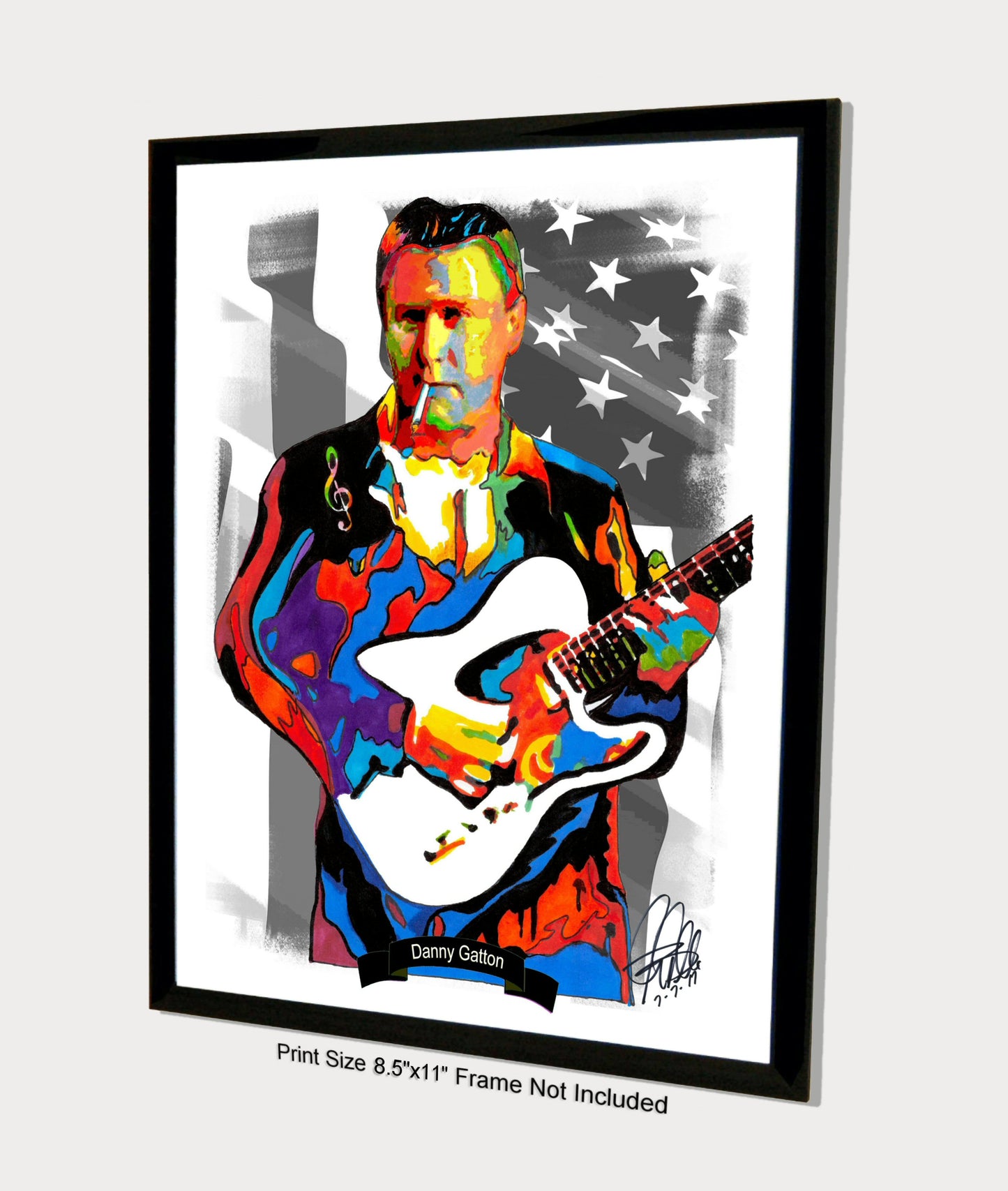 Danny Gatton Guitar Blues Rockabilly Jazz Music Poster Print Wall Art 8.5x11