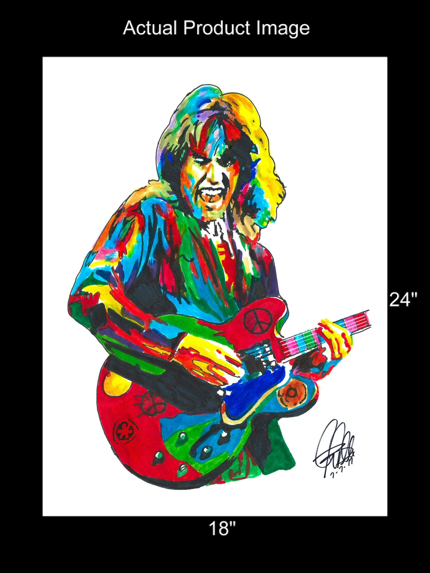 Alvin Lee Ten Years After Guitar Rock Music Poster Print Wall Art 18x24