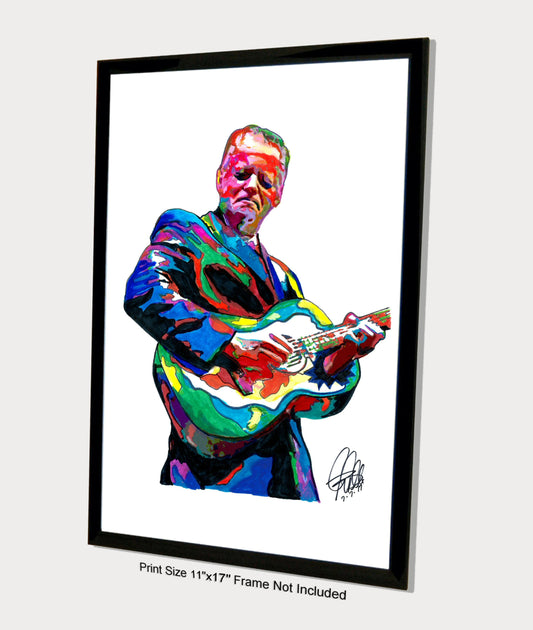 Tommy Emmanuel Acoustic Guitar Pop Rock Music Poster Print Wall Art 11x17