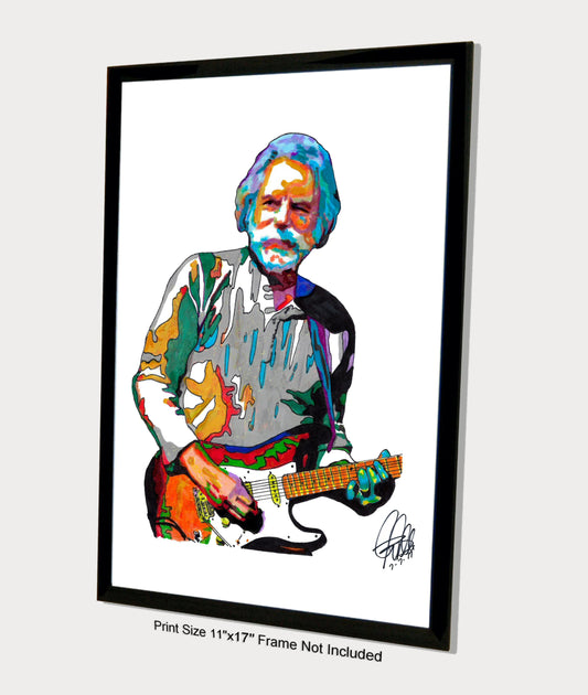 Bob Weir Grateful Dead Guitar Singer Rock Music Poster Print Wall Art 11x17