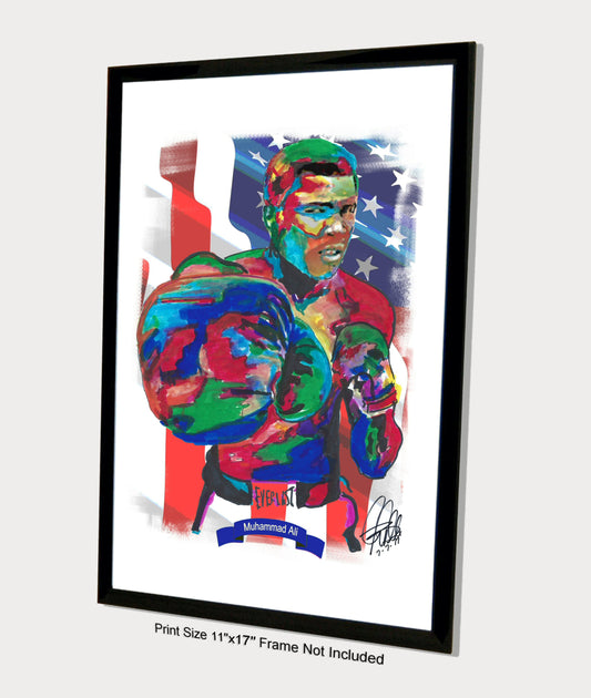 Muhammad Ali Heavyweight Champion Boxing Poster Print Wall Art 11x17