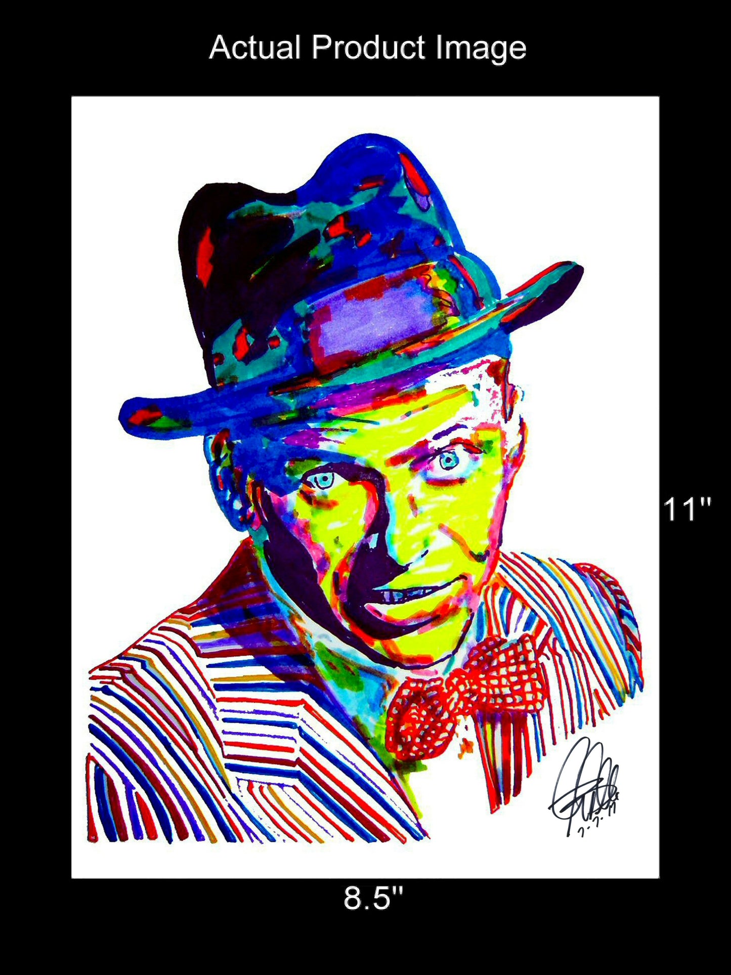 Frank Sinatra Singer Big Band Music Poster Print Wall Art 8.5x11