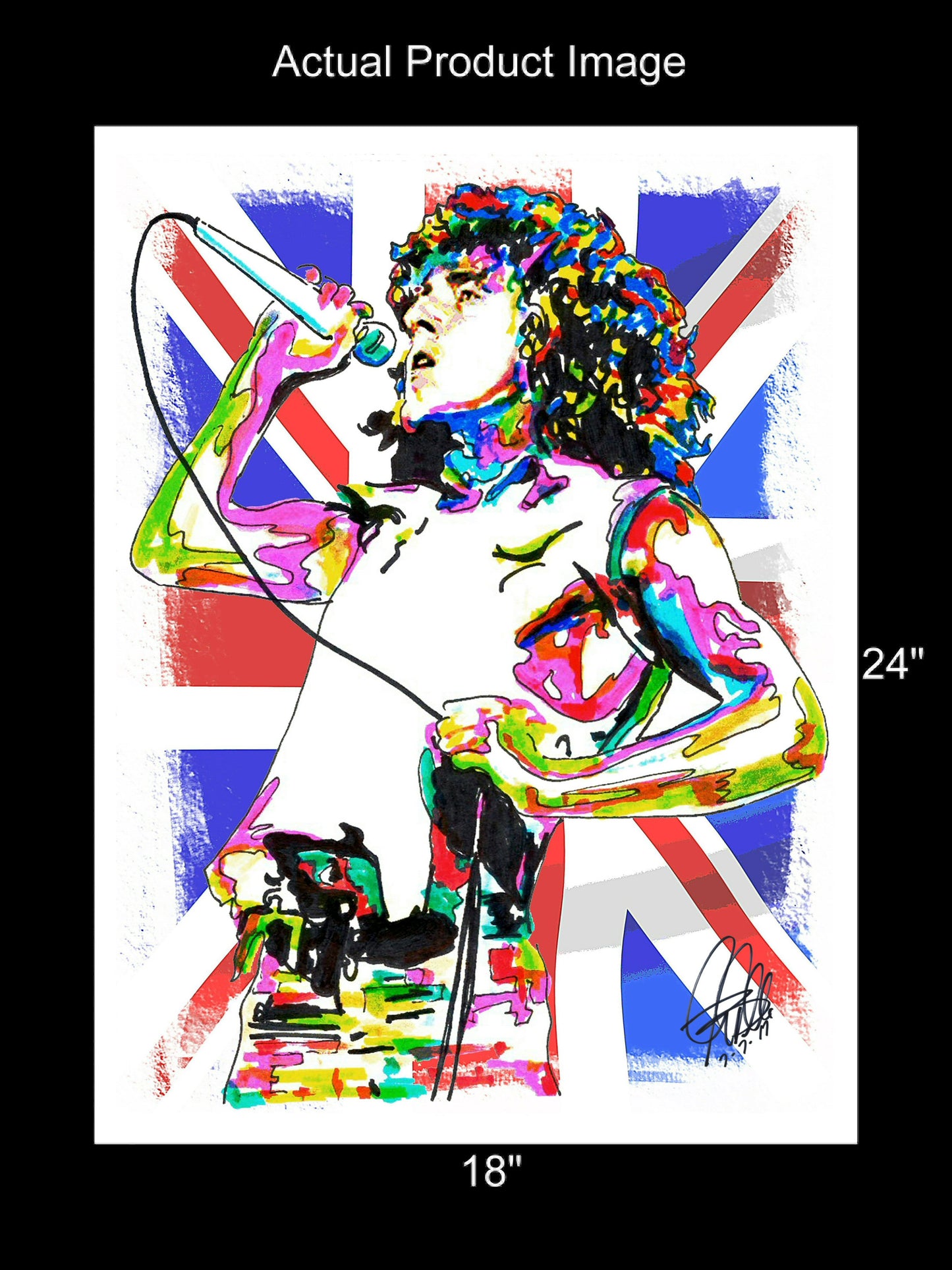 Roger Daltrey The Who Singer Hard Rock Music Poster Print Wall Art 18x24