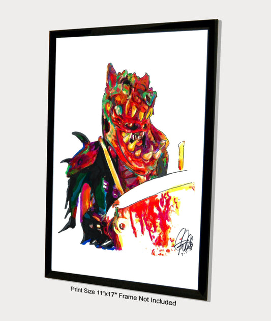 Jizmak Da Gusha GWAR Drums Shock Rock Poster Print Wall Art 11x17