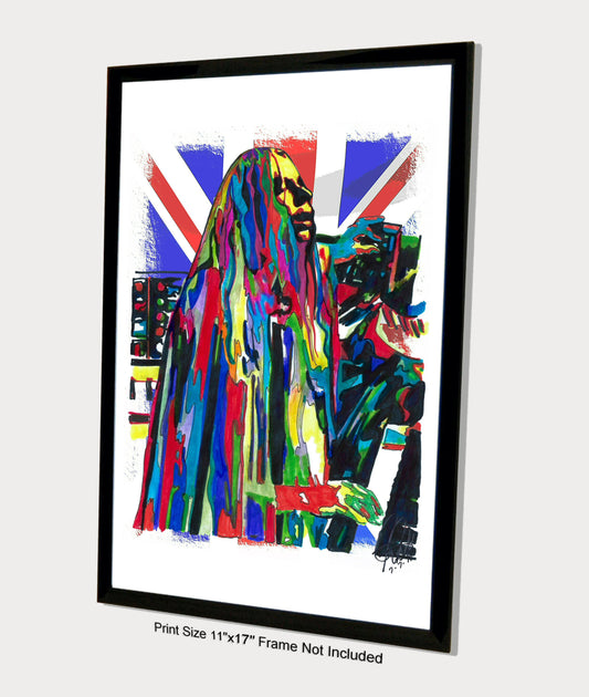 Rick Wakeman Yes Piano Progressive Rock Music Poster Print Wall Art 11x17