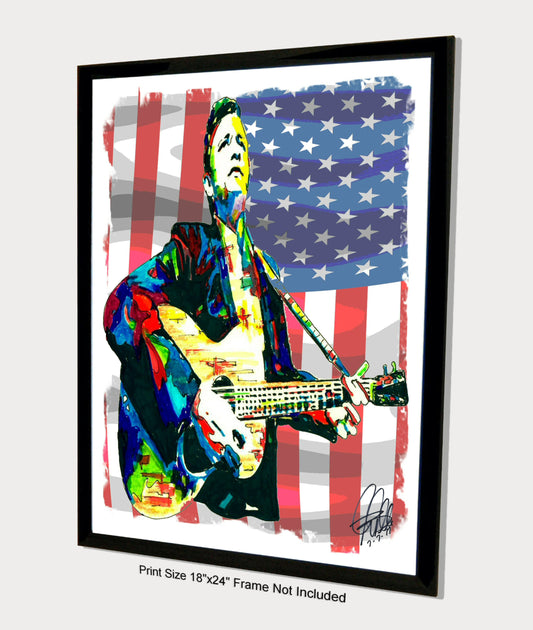 Johnny Cash Country Music Poster Print Wall Art 18x24