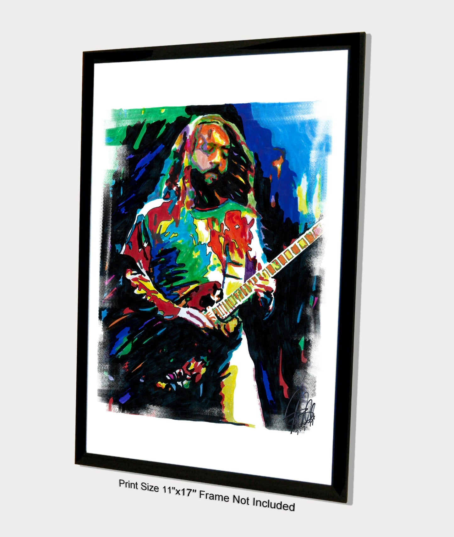 Kim Thayil Soundgarden Guitar Heavy Metal Music Poster Print Wall Art 11x17