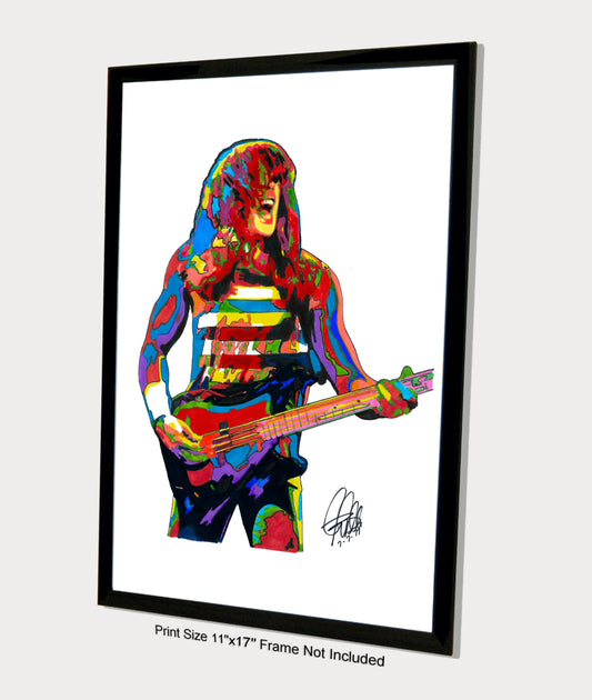 Cliff Williams ACDC Bass Hard Rock Music Poster Print Wall Art 11x17