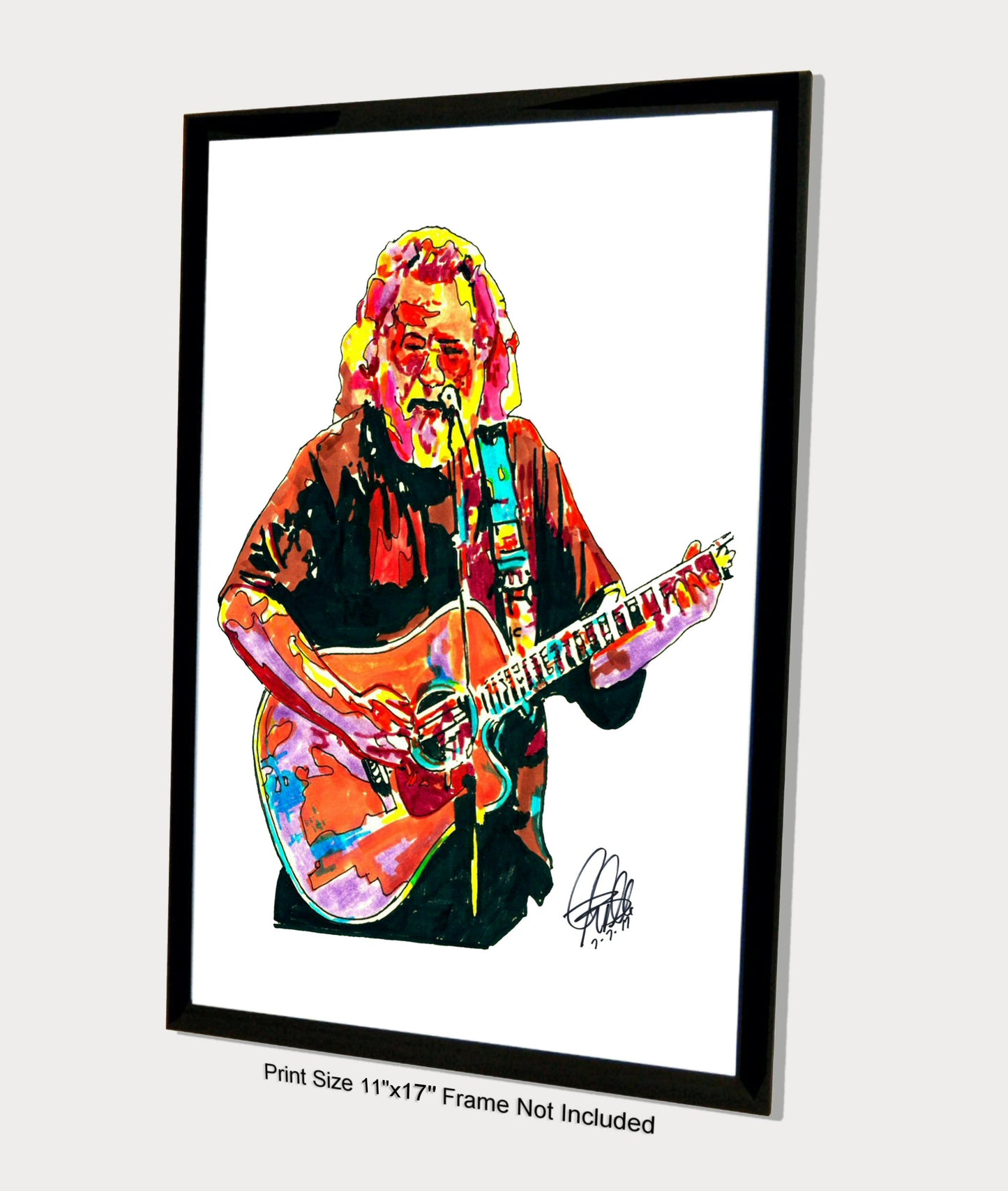 Jerry Garcia Grateful Dead Rock Music Print Poster Wall Art 11x17