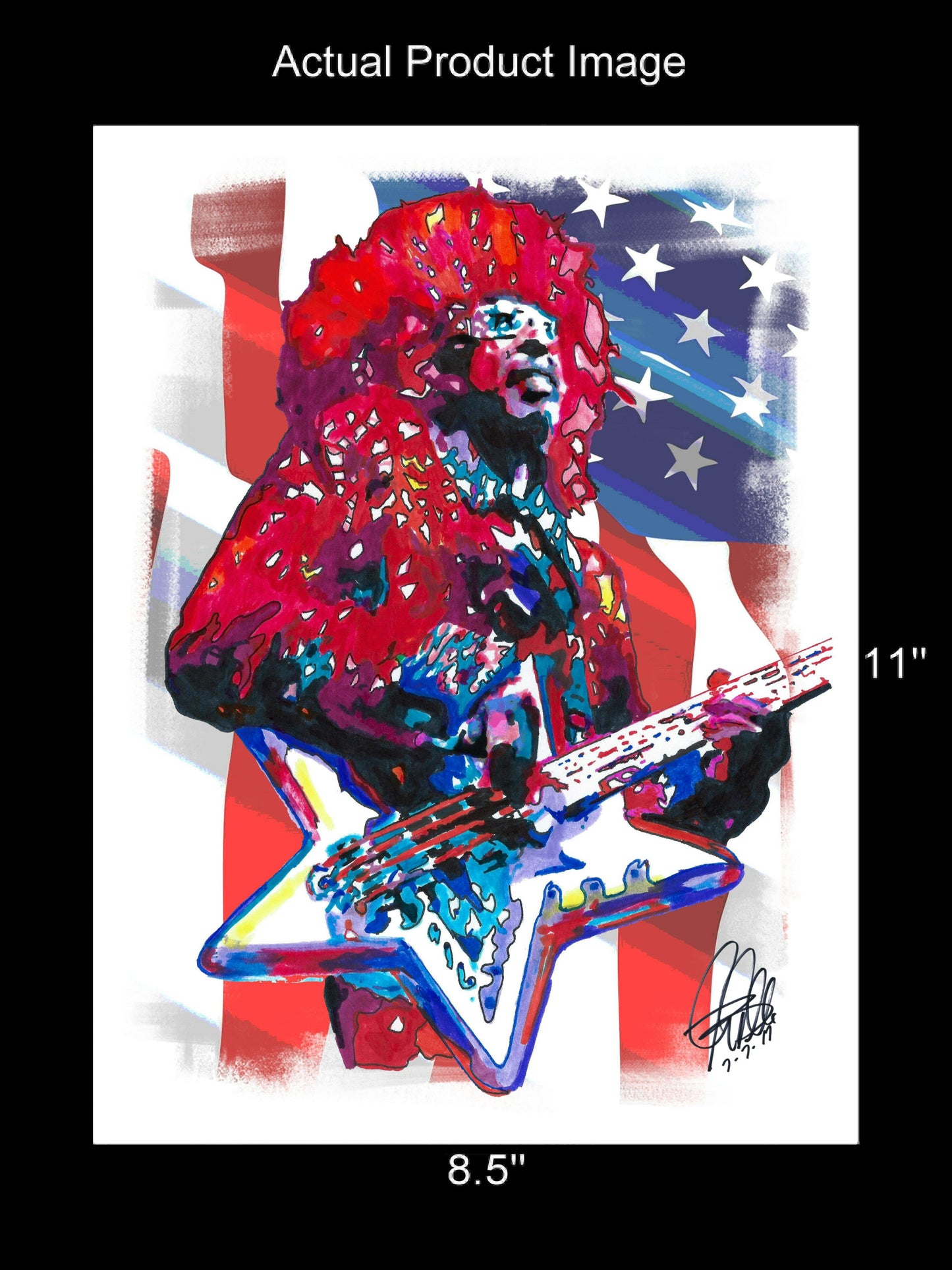 Bootsy Collins Parliament Funkadelic Bass Music Print Poster Wall Art 8.5x11