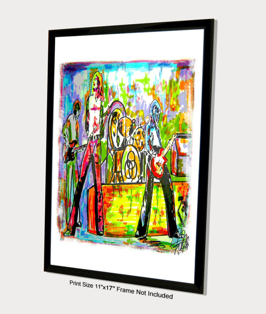 Led Zeppelin Hard Rock Music Poster Print Wall Art 11x17