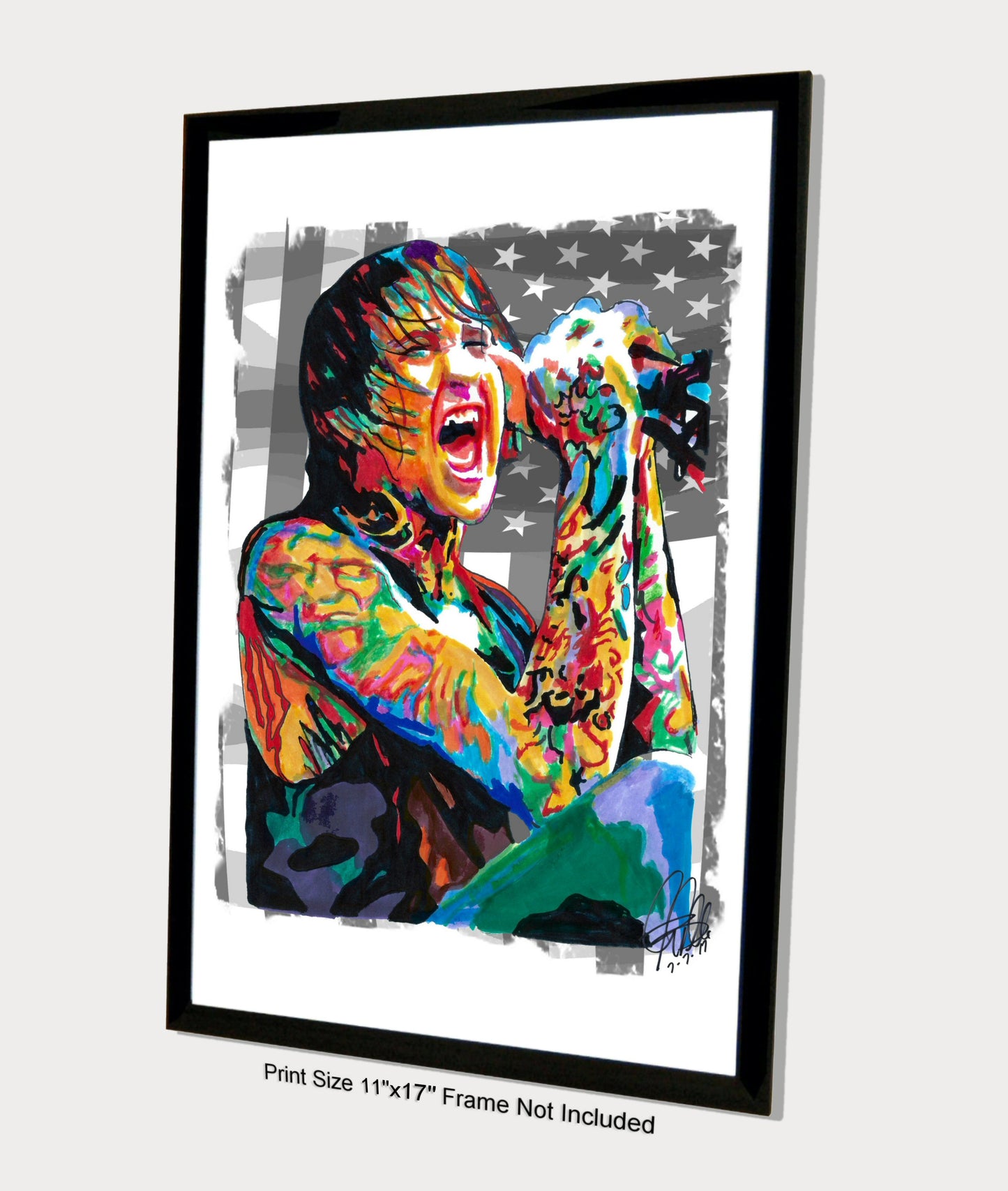 Mitch Lucker Suicide Silence Deathcore Music Poster Print Wall Art 11x17