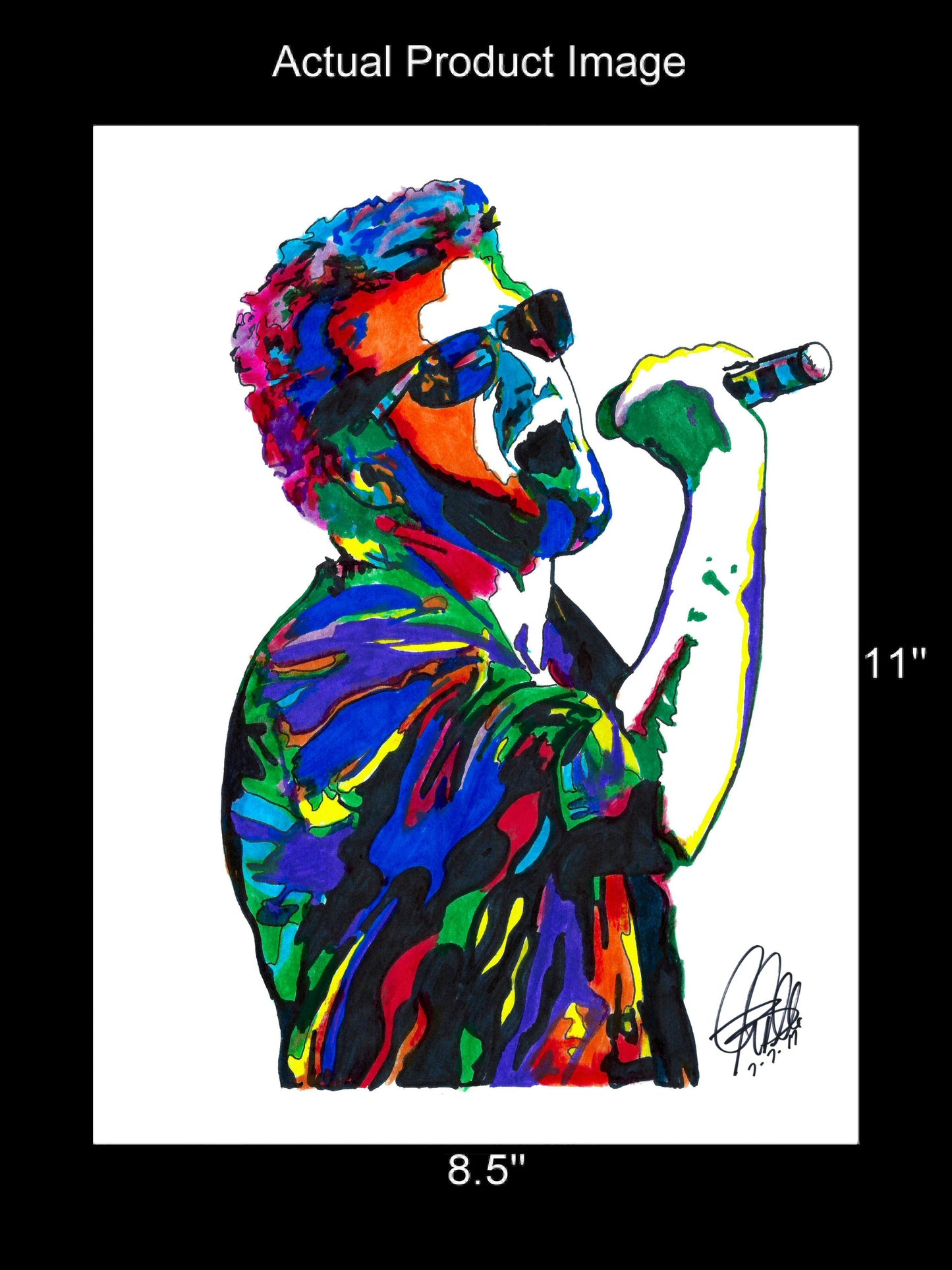 George Michael Singer Pop Music Poster Print Wall Art 8.5x11