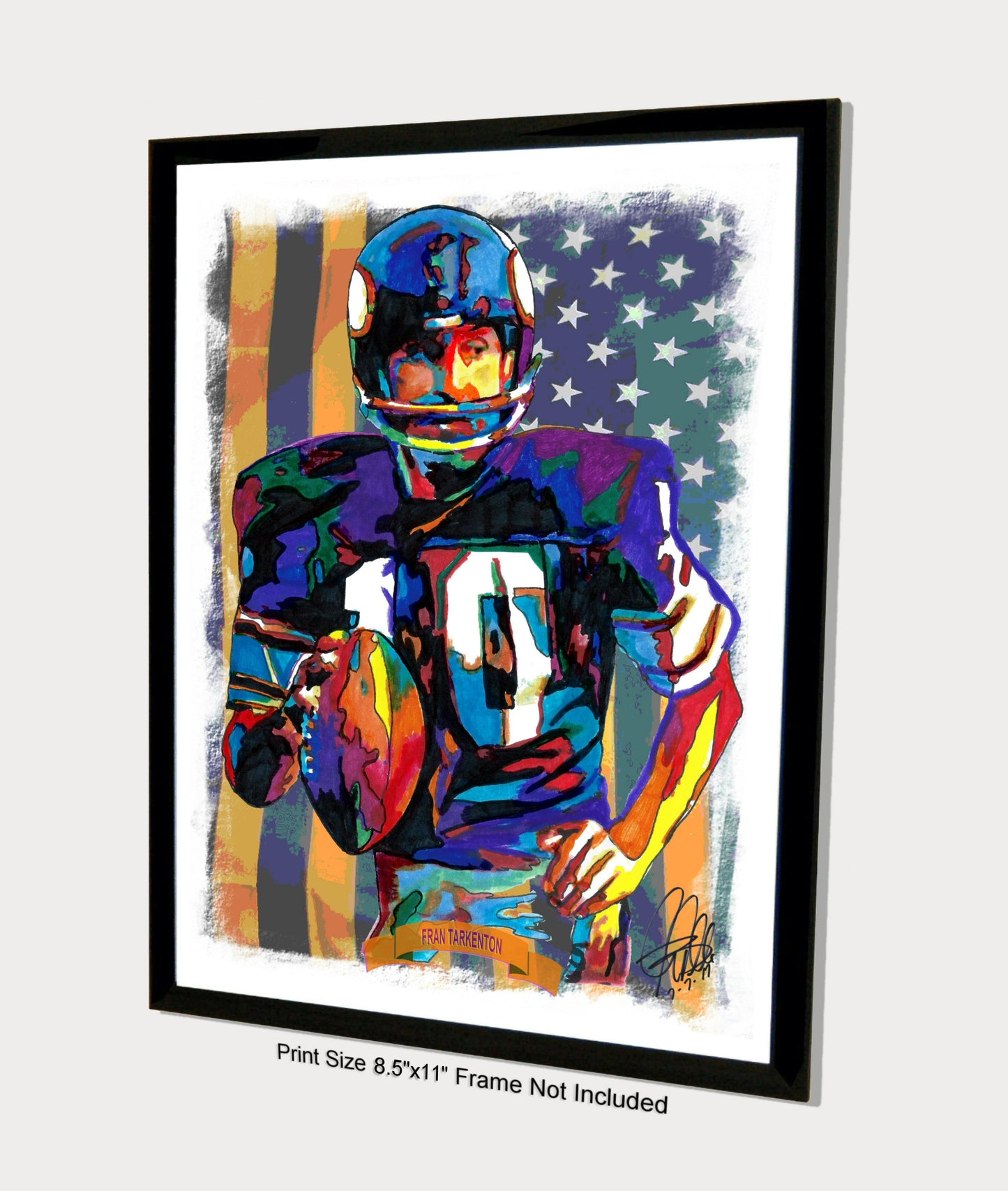 Fran Tarkenton Minnesota Vikings Football Sports Print Poster Wall Art 8.5x11