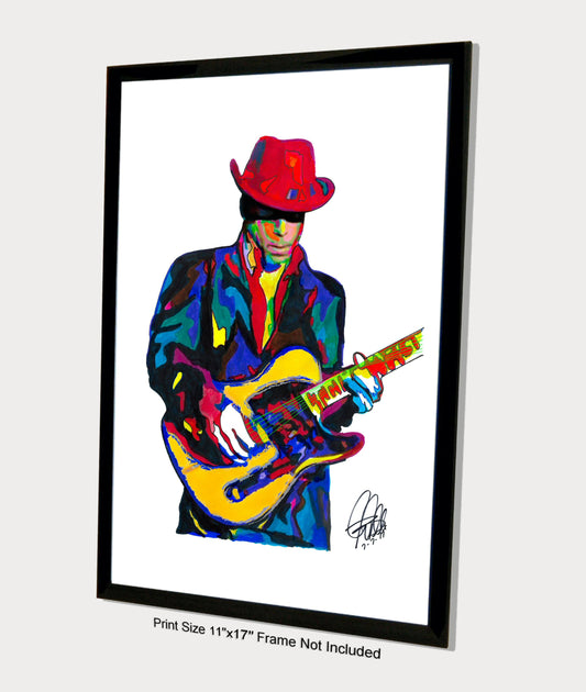 Prince Singer Guitar Rock Music Poster Print Wall Art 11x17