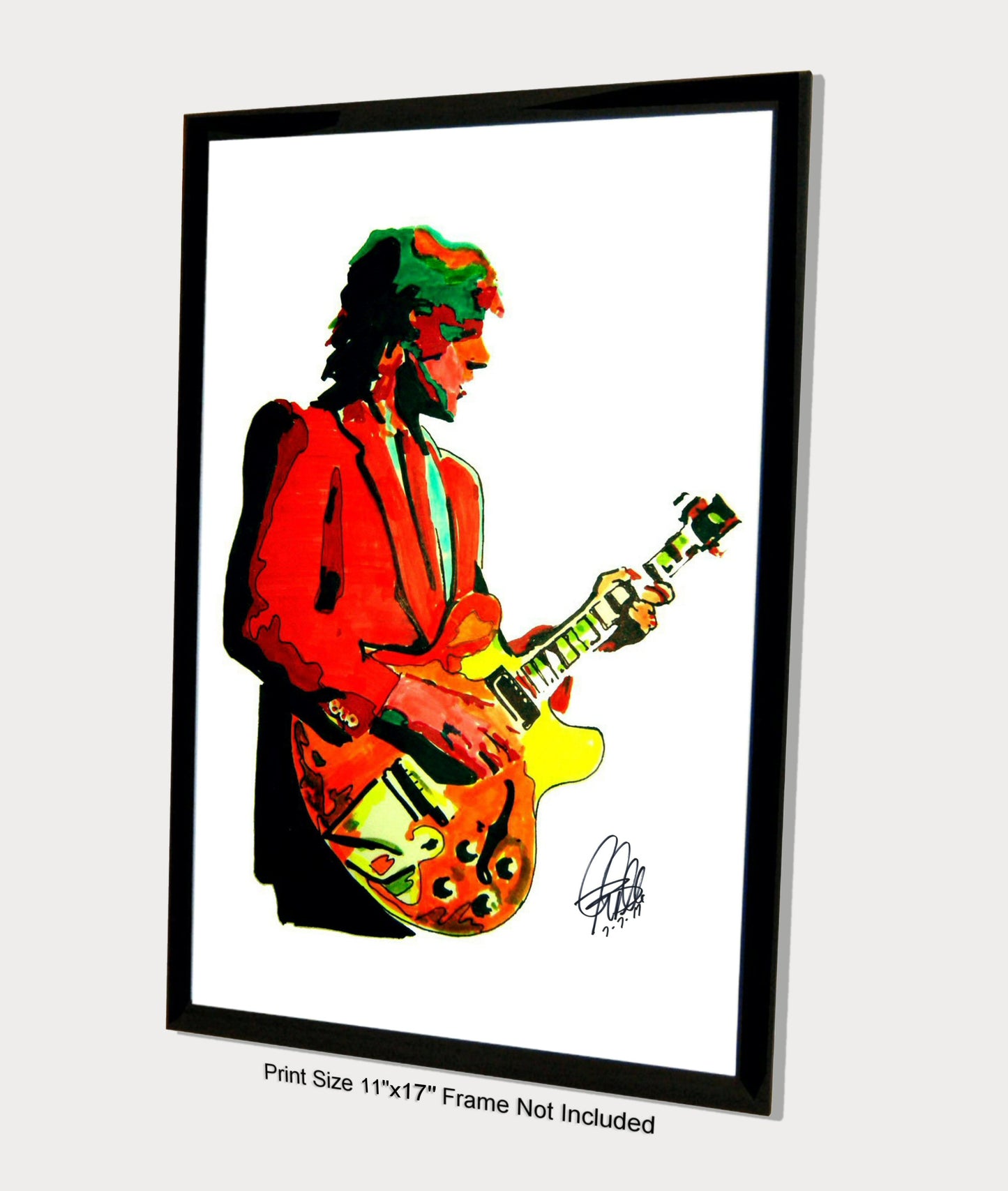 Alex Lifeson Rush Guitar Hard Rock Music Poster Print Wall Art 11x17